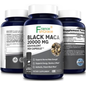 Black Maca Capsules Factory - OEM 180 Capsules Max Strength Pure