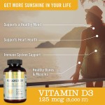 Vitamin D3 Softgels Factory - OEM Immune Bone Health 180 Softgels Men Women