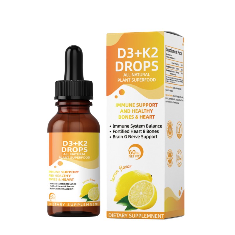 Vitamin D3 K2 Drops Supplier - 60ml Source Factory OEM