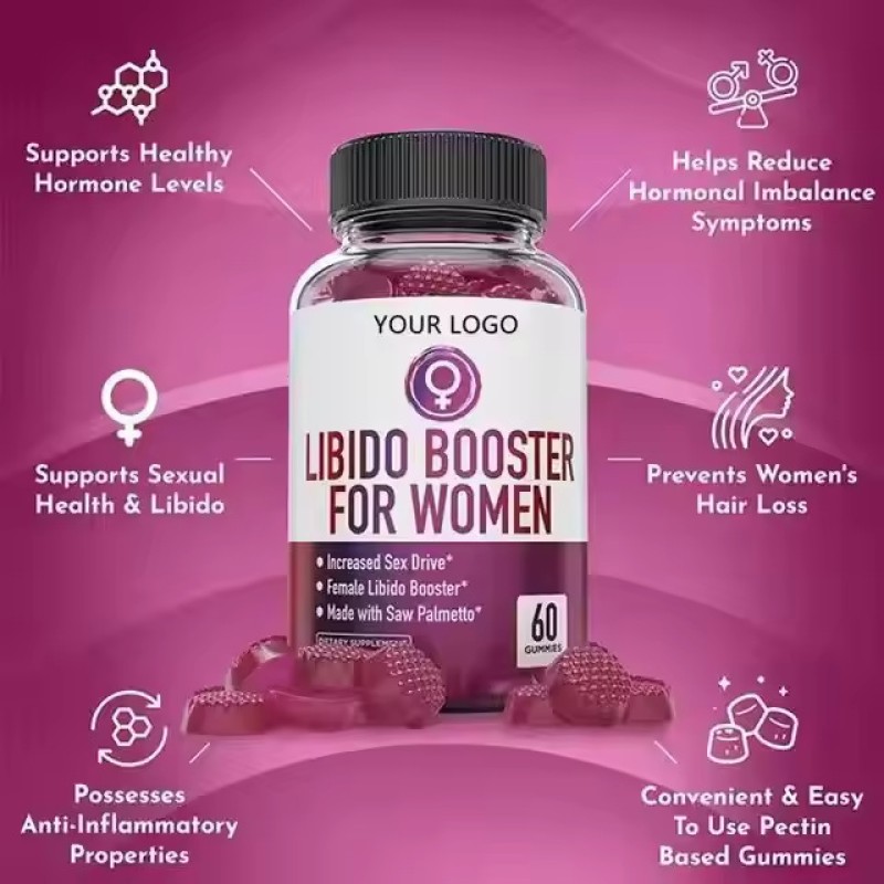 Libido Booster Gummies Factory - Raspberry Flavor Women Herbal