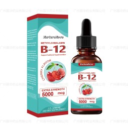 Vitamin B-12 Drops Manufacturer - 5000mcg Cherry Flavor 60ml