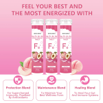 Vitamin C Effervescent Tablets Supplier - Peach Flavor 20 Pieces