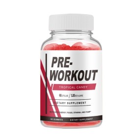 Pre-Workout Gummies Factory - 60-Piece Soft Candy Vitamins