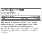Biotin Tablets Manufacturer - 10000 MCG Vegetarian Hair Skin