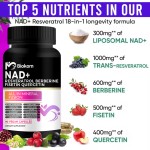 Anti Aging Capsules Supplier - Vegan D3 K2 Resveratrol NAD