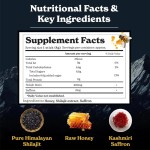 Shilajit Honey Sticks Factory - 30 Sticks Organic Honey Saffron