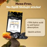 Shilajit Honey Sticks Factory - 30 Sticks Organic Honey Saffron