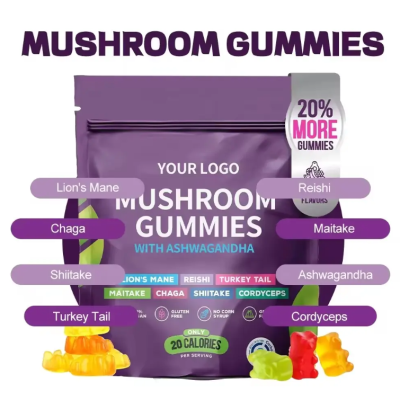 Mushroom Gummies Manufacturer - Cordyceps Reishi Memory Booster