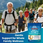 Omega-3 Softgels Factory - OEM Triple Strength 2500mg EPA DHA Q10