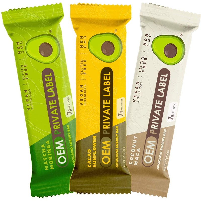 Protein Energy Bars Supplier - OEM Vegan Organic Low Carbs Energy Boost