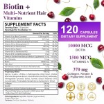 Biotin Capsules Manufacturer - OEM 10000mcg Collagen Keratin Hair Skin