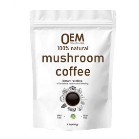 Mushroom Coffee Powder Supplier - OEM Private Label Lions Mane Cordyceps Gut