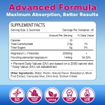 Magnesium Gummies Factory - OEM 2000mg L-Threonate Sleep Cognition Muscle