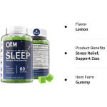 Sleep Aid Gummies Supplier - OEM Melatonin Free Relax Mood Lemon Flavor