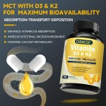 Vitamin D3 K2 Capsules Manufacturer - OEM 125mcg D3 100mcg K2 Zinc Boron