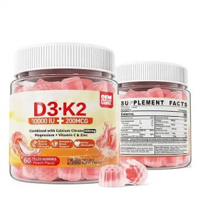Vitamin D3 K2 Gummies Factory - OEM Sugar Free B Complex Zinc MCT