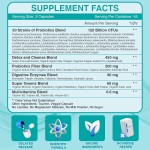 Probiotics Capsules Factory - OEM 120 Billion CFU Super Greens Digestive