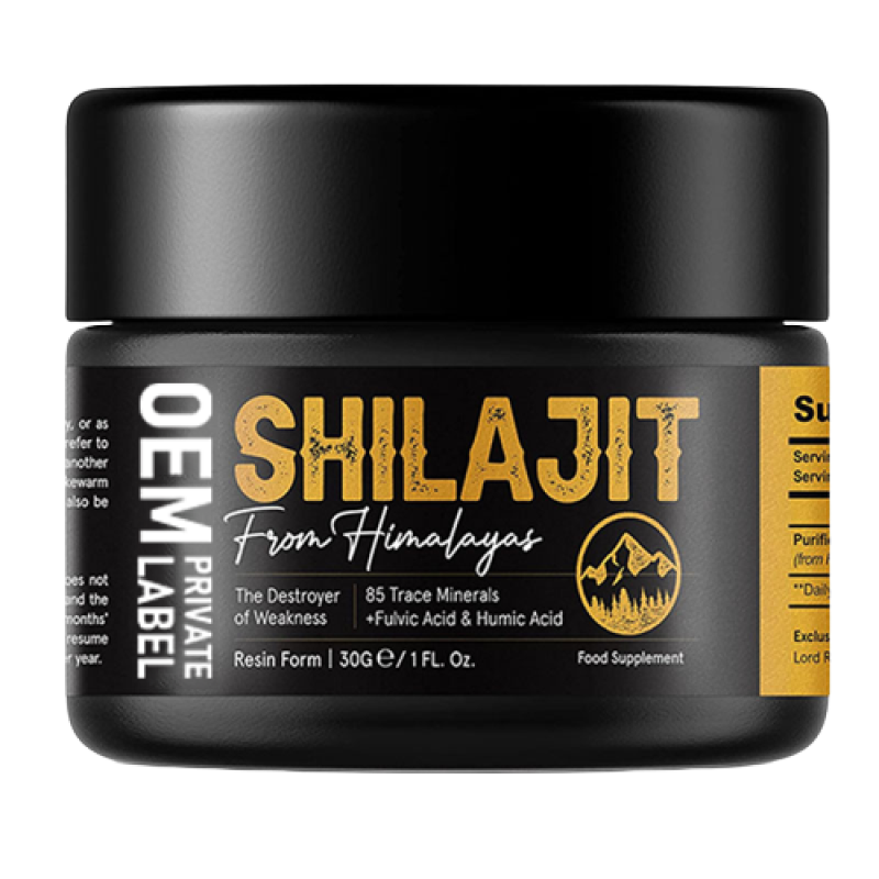 Shilajit Resin Supplier - OEM Organic Himalayan Fulvic Acid Energy Vitality