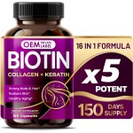 Biotin Capsules Supplier - OEM 7275mg Collagen Keratin Hyaluronic Acid