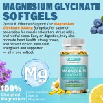 Magnesium Glycinate Softgels Manufacturer - OEM 500mg Muscle Heart Sleep Bone