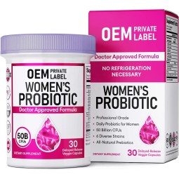 Probiotics for Women Manufacturer - OEM 50 Billion CFU 6 Strains Digestive