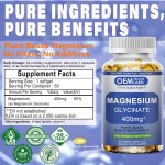 Magnesium Glycinate Softgels Supplier - OEM 400mg Bisglycinate Muscle Heart