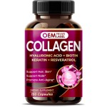 Collagen Capsules Manufacturer - OEM 6419mg Hyaluronic Acid Biotin Keratin