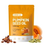 Pumpkin Seed Oil Capsules Factory - OEM 3000mg Vegan Hair Health