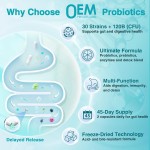 Probiotics Capsules Factory - OEM 120 Billion CFU Super Greens Digestive