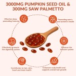 Pumpkin Seed Oil Capsules Supplier - OEM 3000mg 2 in 1 Hair Heart Skin