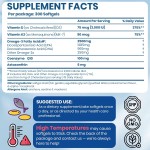 Omega-3 Softgels Factory - OEM Triple Strength 2500mg EPA DHA Q10