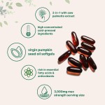 Pumpkin Seed Oil Softgels Manufacturer - OEM Cold Pressed Saw Palmetto Urinary