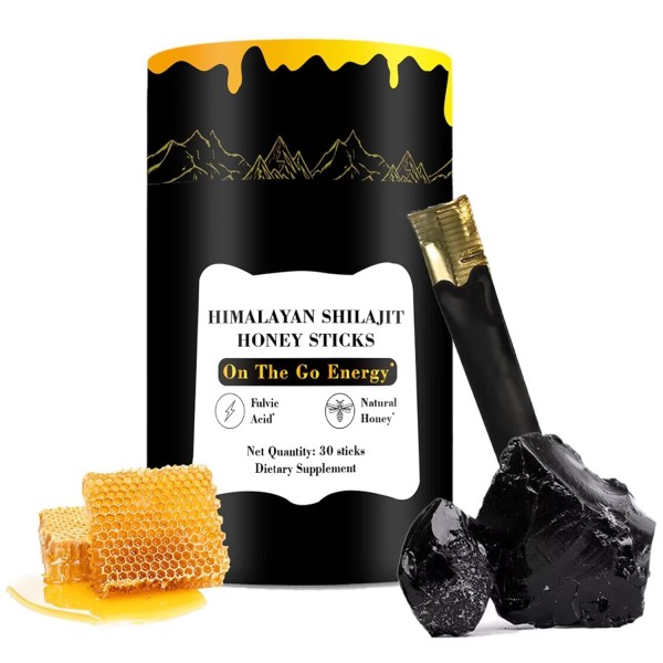 Shilajit Energy Drink Supplier - OEM Himalayan Sticks Organic Honey Saffron