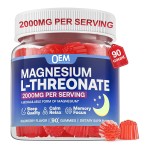 Magnesium Gummies Factory - OEM 2000mg L-Threonate Sleep Cognition Muscle