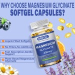 Magnesium Glycinate Softgels Supplier - OEM 400mg Bisglycinate Muscle Heart