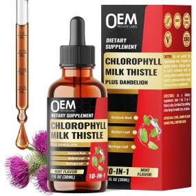 Chlorophyll Drops Supplier - OEM 10 in 1 Mullein Milk Thistle Dandelion