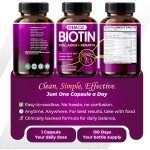 Biotin Capsules Supplier - OEM 7275mg Collagen Keratin Hyaluronic Acid