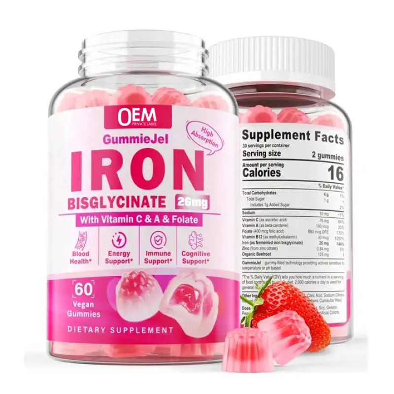 Iron Gummies Manufacturer - OEM Vitamin C High Strength Calcium Zinc
