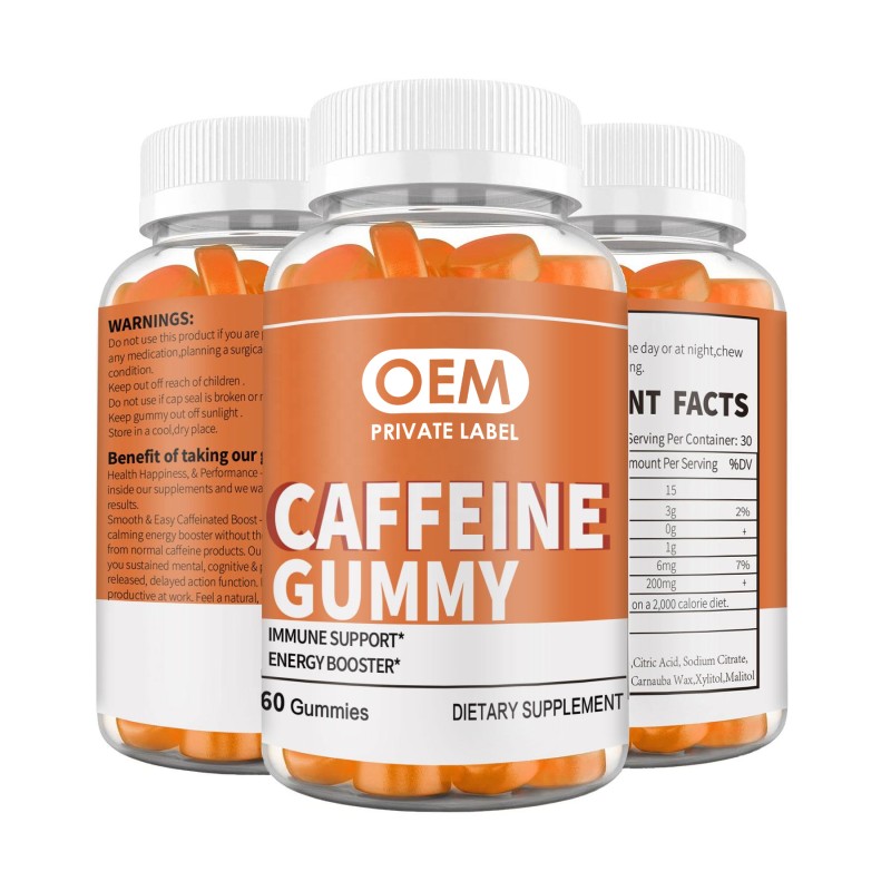 Caffeine Gummies Supplier - OEM Soft Candy Energy Brain Exercise