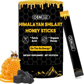 Shilajit Honey Sticks Supplier - OEM Himalayan Resin Organic Honey Saffron