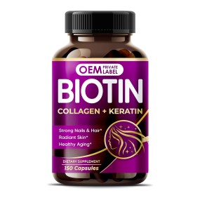 Biotin Capsules Manufacturer - OEM Private Label Collagen Hair Skin Nails