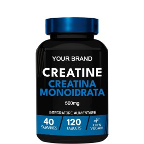 Creatine Monohydrate Capsules Factory - Keto Friendly 120 Capsules
