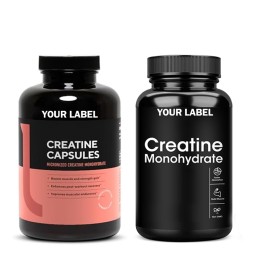 Creatine Capsules Factory - 500mg Vegan Monohydrate Custom