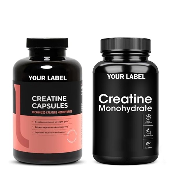 Creatine Capsules Factory - 500mg Vegan Monohydrate Custom