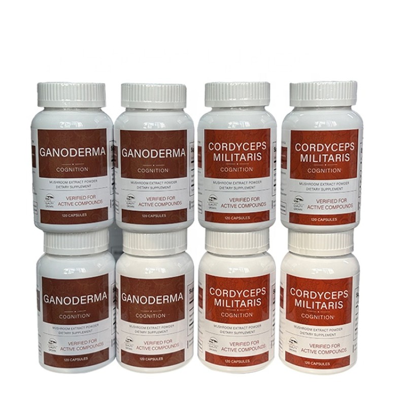 Mushroom Capsules Manufacturer - Organic Cordyceps Reishi Vegan