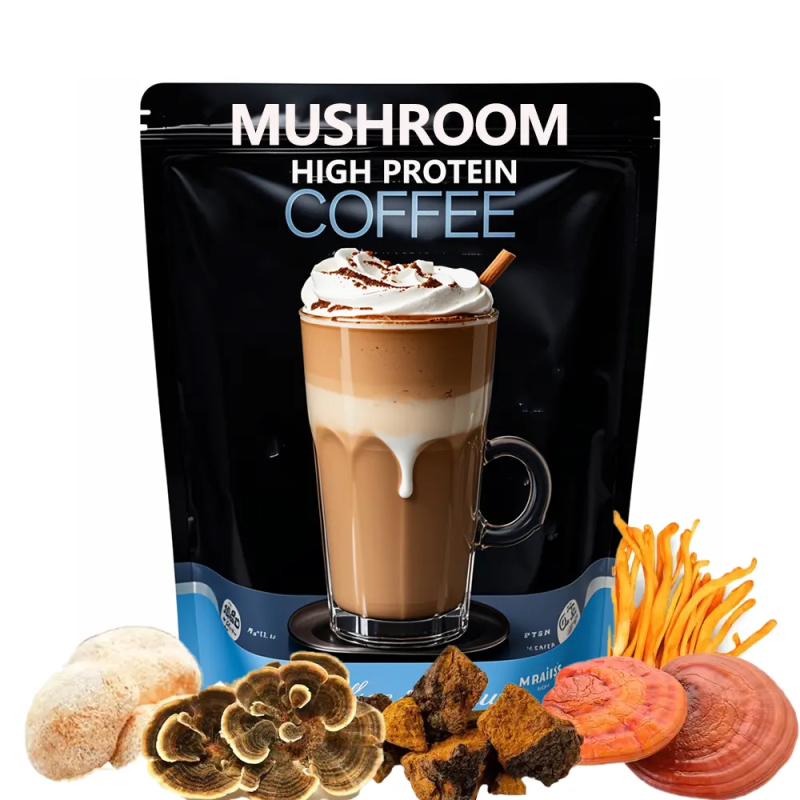 Qinshantang High Whey Protein Collagen Iced Mushroom Proteine Collegene Coffee Complex Drink Powder