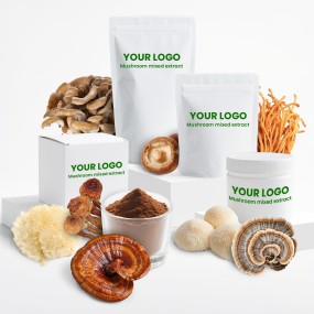 Qinshantang 10 in 1 Organic Reishi Cordyceps Lion's Mane Chaga Turkey Tail Mushroom Powder Blend for Immunity Support