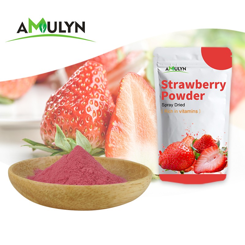 Wholesale Strawberry Fruit Juice Concentrate Powder Instant Strawberry Fruit Flavored Drink Powder