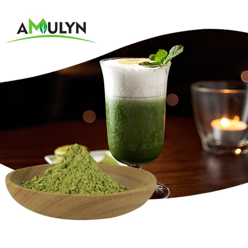 AMULYN Manufacturers Supply 100% Pure Oem Green Tea Powder for Matcha Drinks Powder
