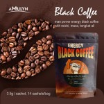 Man Power Energy Instant Coffee Infused with Ganoderma Reishi Mushroom Bitter Taste Packaged in Bag
